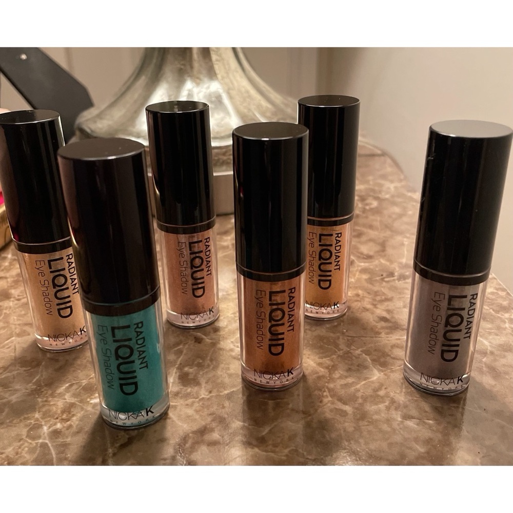 Set of 6 Nicka K Radiant Liquid Eyeshadows
